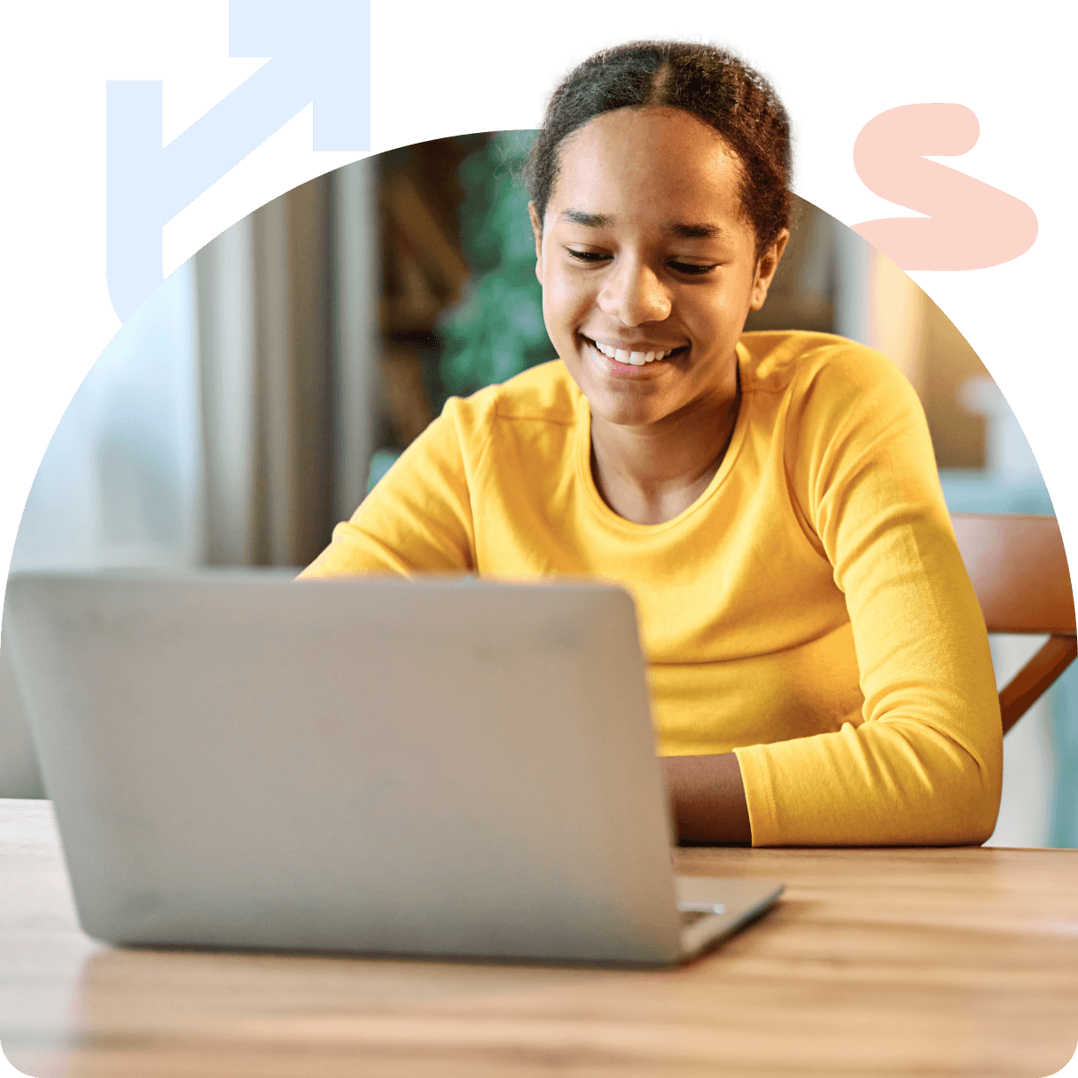 Image of a student attending a tutoring session